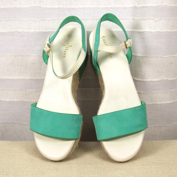 Cole Haan Arden Platform Espadrille Platform Sandal in Green Thumb - 6.5 - Picture 5 of 14